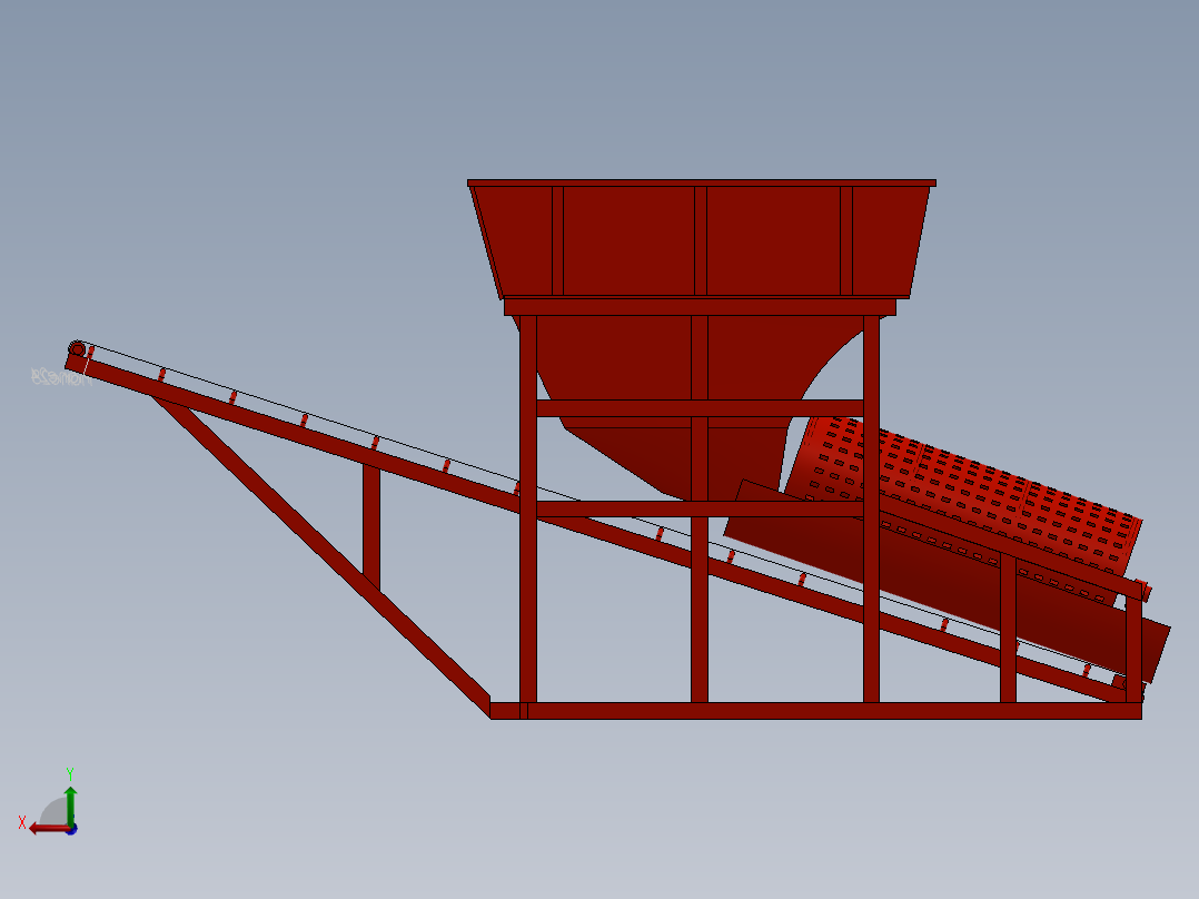 振动筛选机SW2015后视图