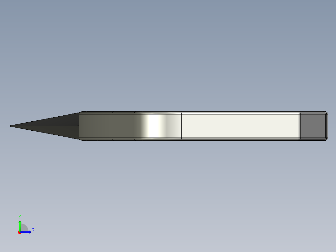狼牙忍者刀左视图