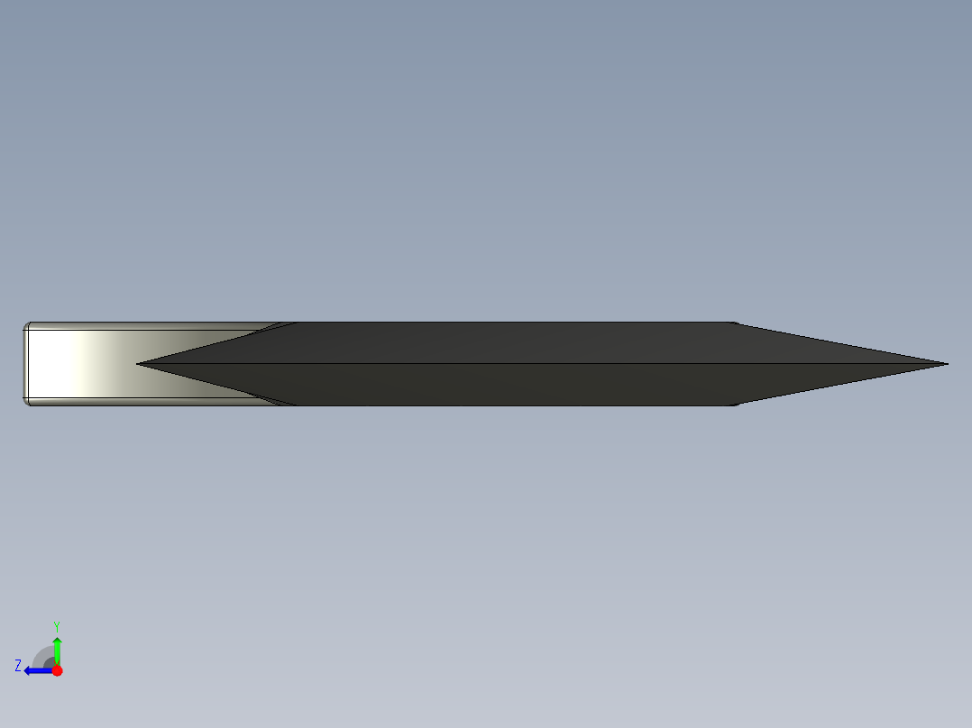狼牙忍者刀右视图