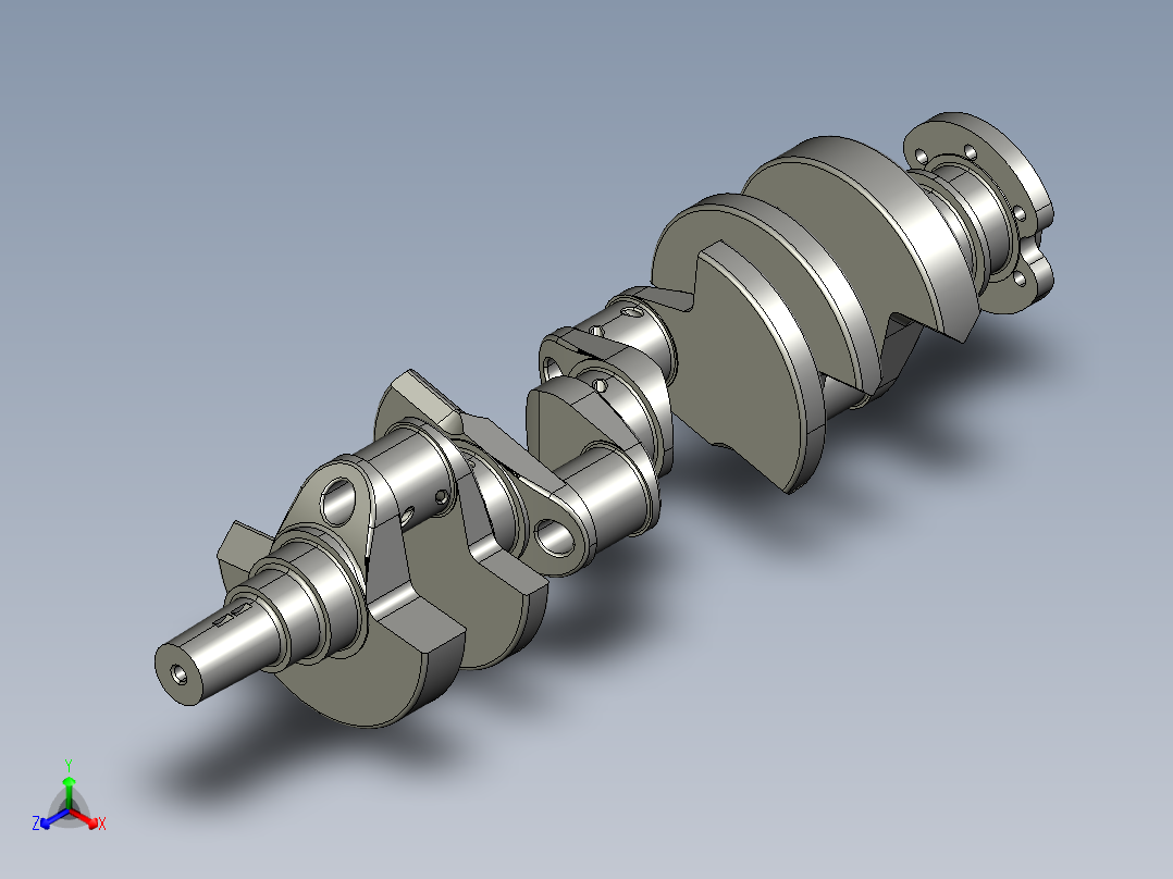 雪佛兰汽车的机轴设计图纸