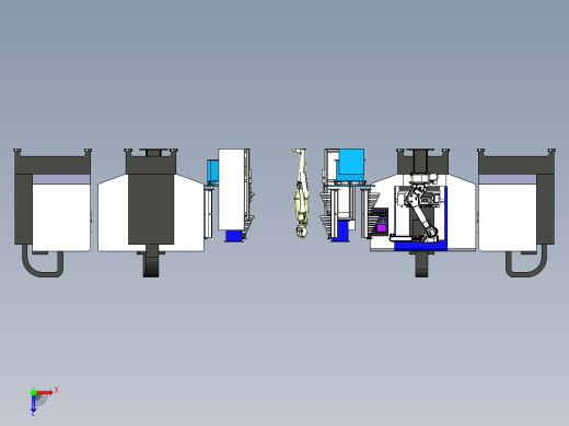汽车拨叉上下料俯视缩略图
