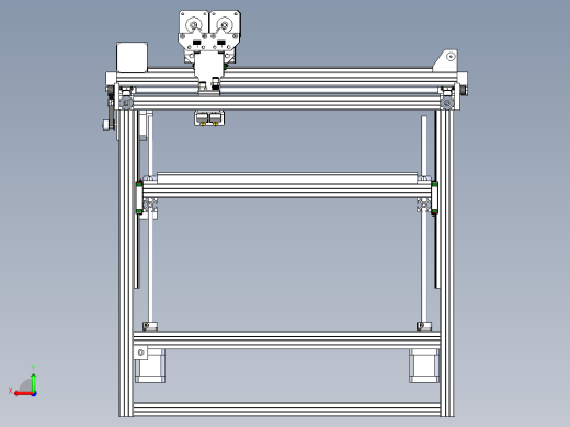 3D打印机模型后视缩略图