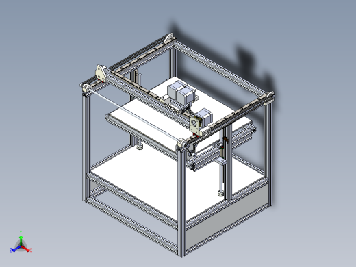 3D打印机模型正等轴测缩略图
