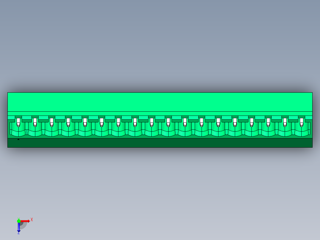 DEGSON 2EDG 系列 5.0mm 可插拔接线端子组-2EDGLC-5.0-18P-14-00AH俯视图