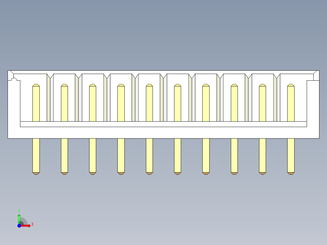 JST-B10B-EH-A前视图