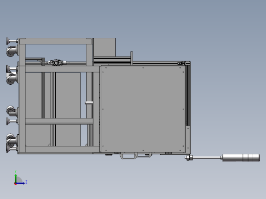 继电器自动检测包装机3D模型左视缩略图