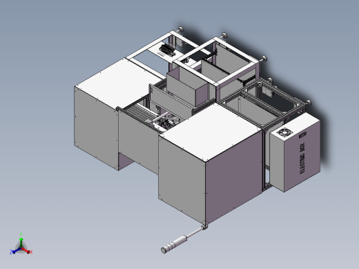 继电器自动检测包装机3D模型正等轴测缩略图