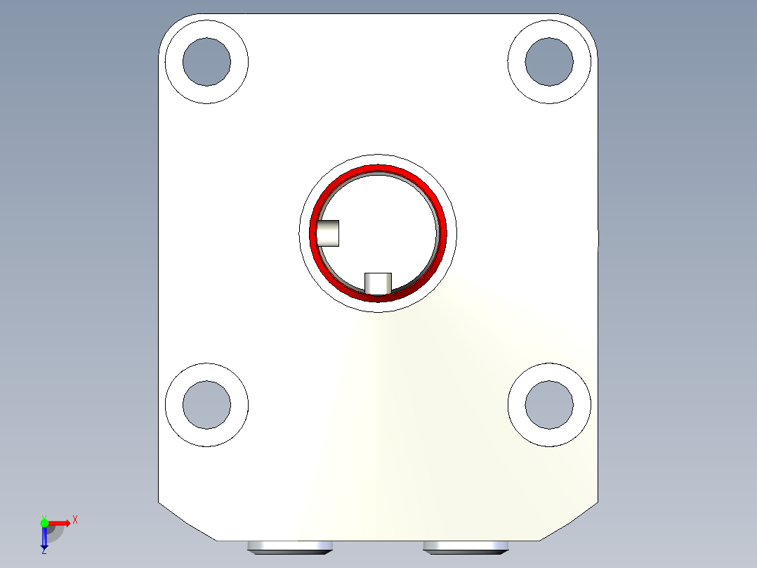 KOSMEKWHE1000-2GR-F多系列多零件图纸模型多系列多零件图纸模型俯视图