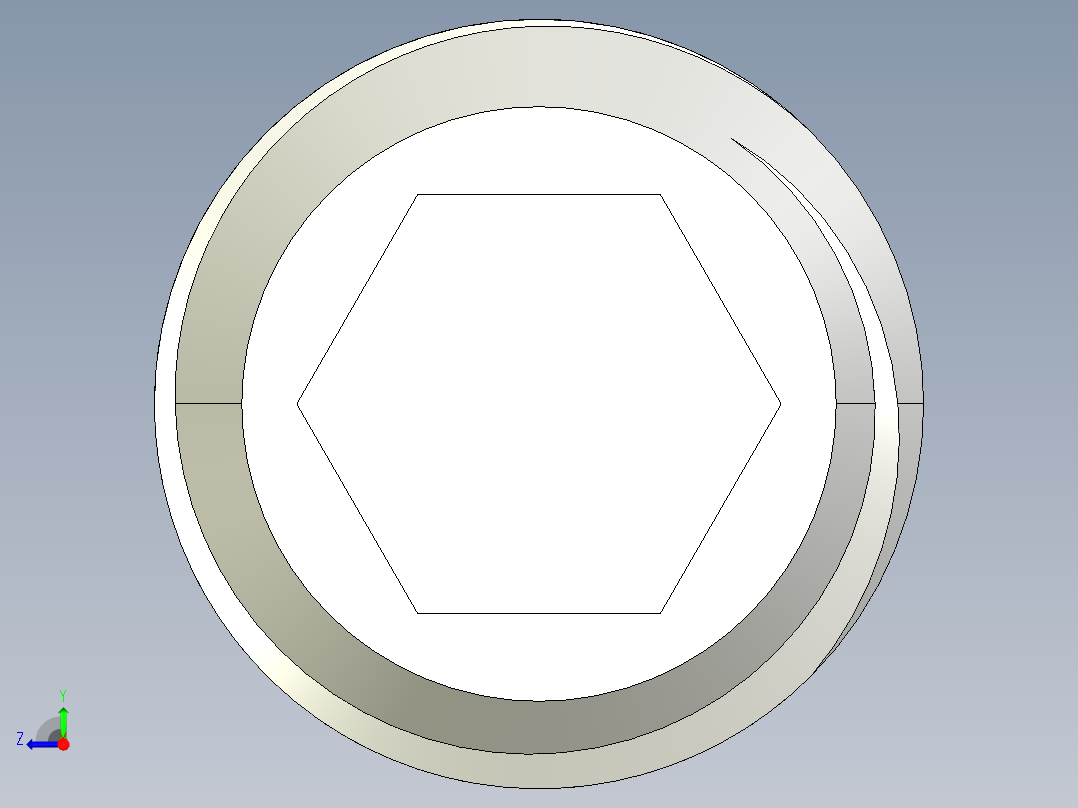 DIN 913-ISO 4026 固定螺钉-M22 L=20.STEP右视图