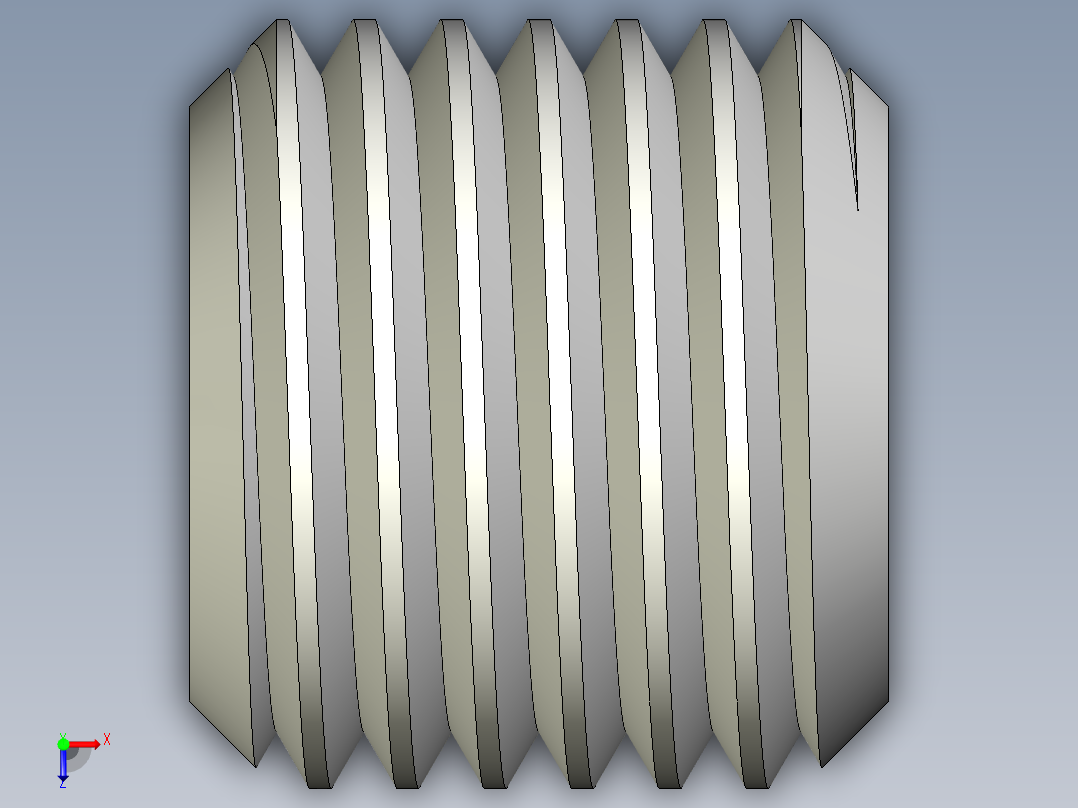 DIN 913-ISO 4026 固定螺钉-M22 L=20.STEP俯视图