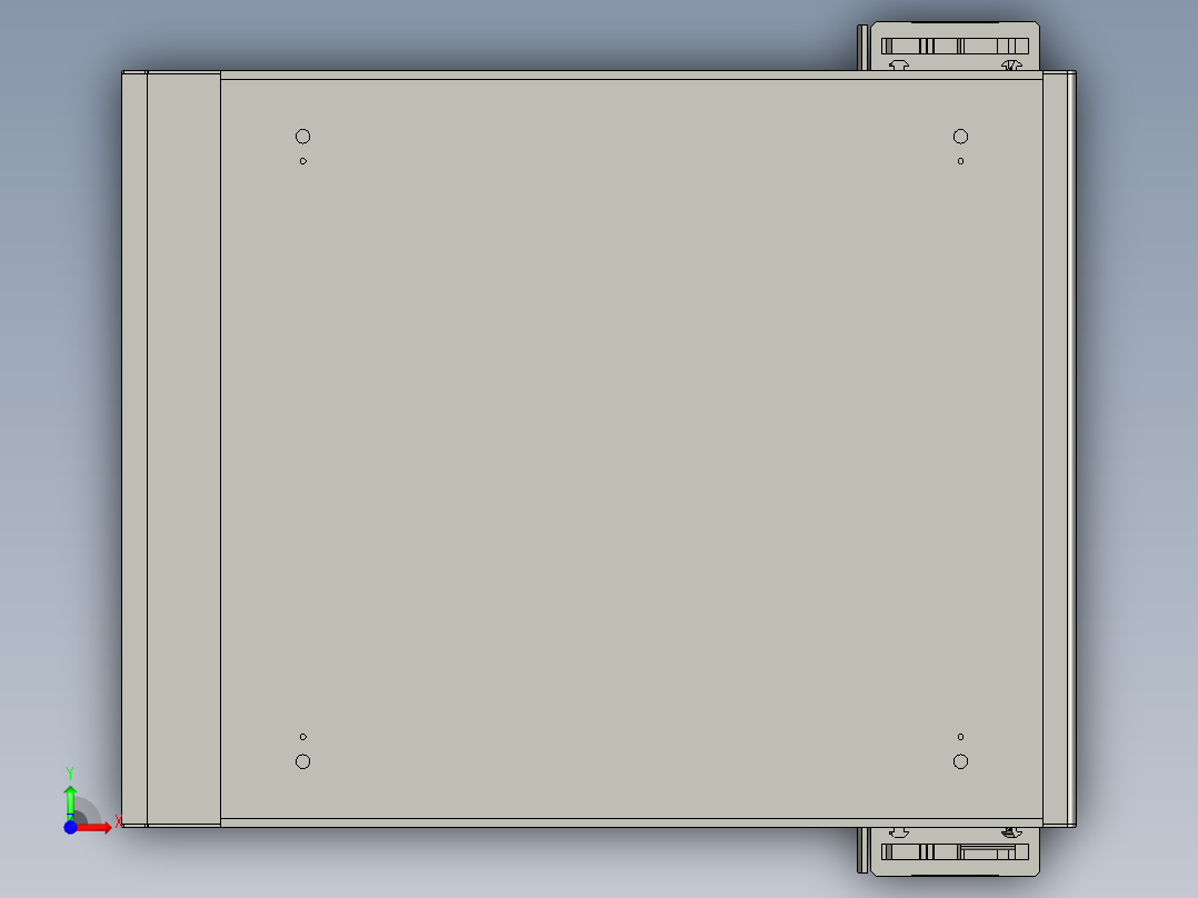 同步带桌面式平台B331-57步进前视图