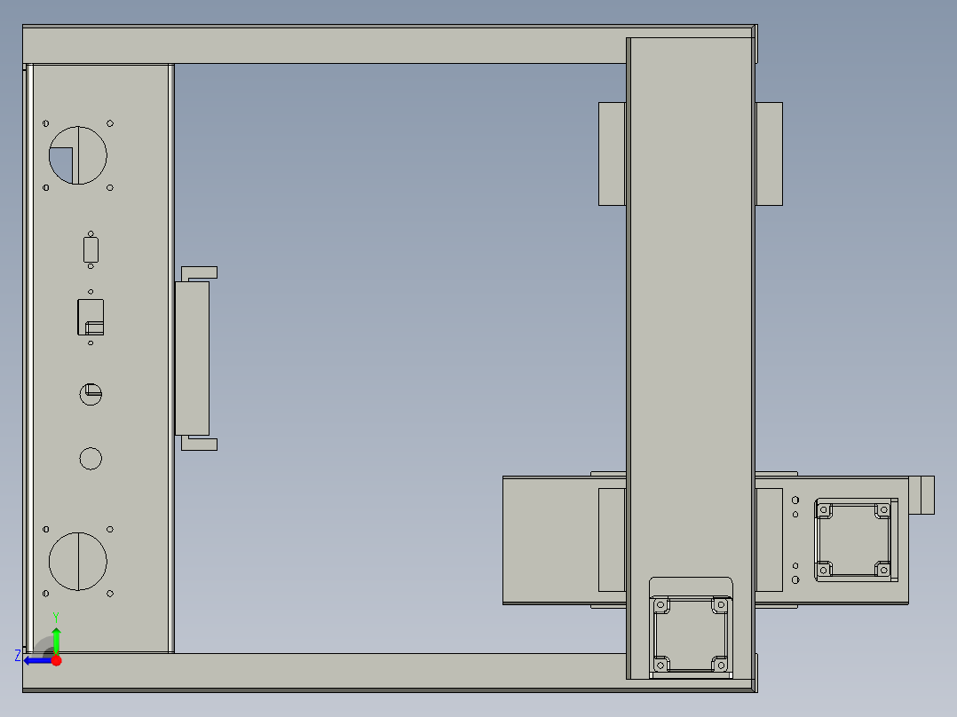 同步带桌面式平台B331-57步进右视图