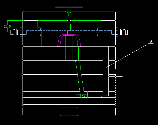 扣锁式圆盖注塑模（斜顶机构）50