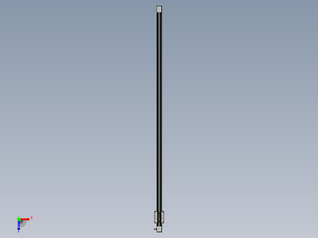 威洛博直线电机模组EB4-L80-S1550-光轴俯视图