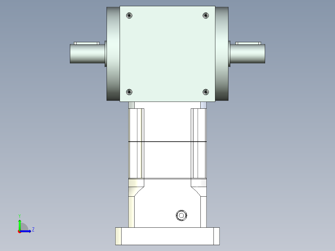 换向器PW110双轴 PGH90-L2 22-110-145-M8左视图