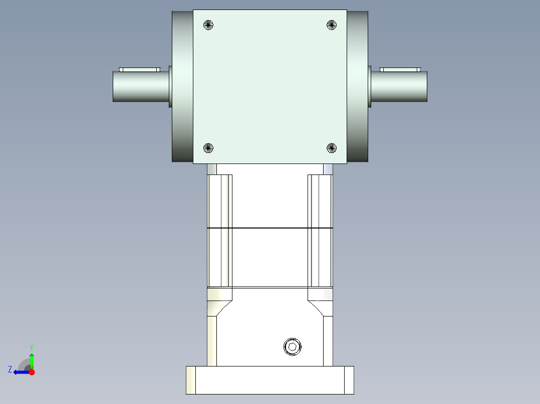 换向器PW110双轴 PGH90-L2 22-110-145-M8右视图