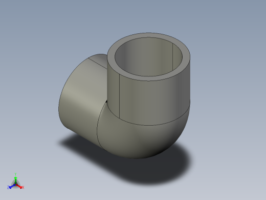 船舶管路系统SeaCor_90Elbow_SxS_37J106015_1.5in正等轴测缩略图