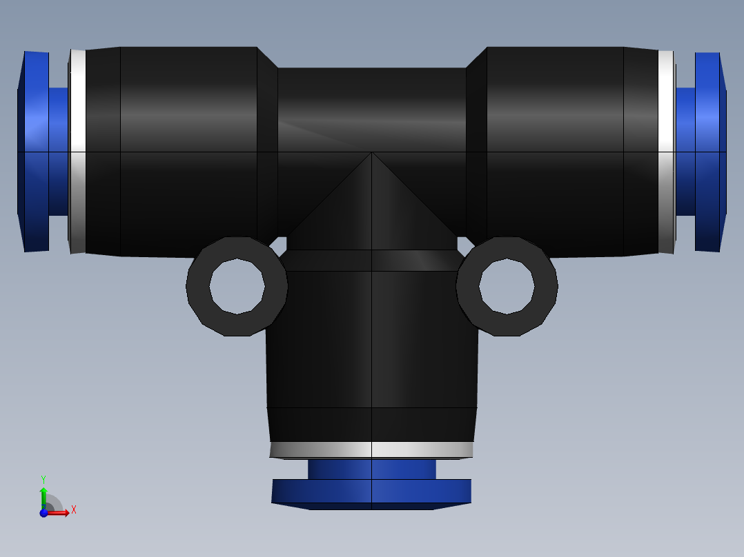 气嘴-Ø6 UNIÃO T (C00600600)前视图