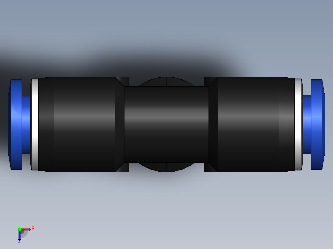 气嘴-Ø6 UNIÃO T (C00600600)俯视图