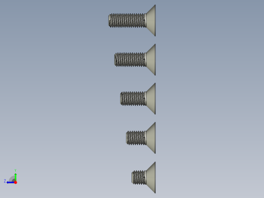 内六角螺栓-M12 Set_CSK Allen Bolt右视缩略图