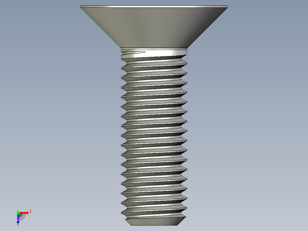 内六角螺栓-M12 Set_CSK Allen Bolt俯视图
