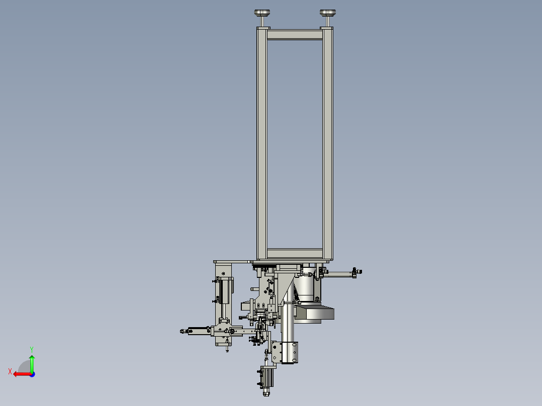 异形方产品振动盘上料（26-37）后视图