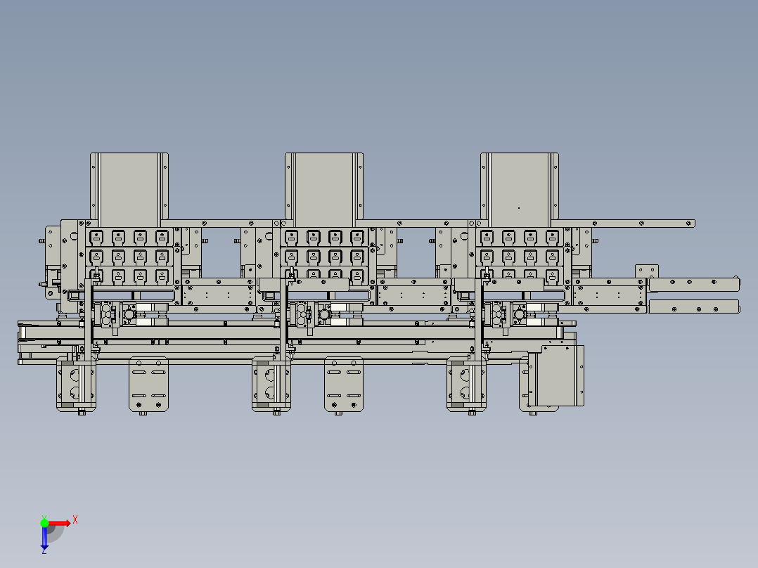 快充大头测试设备俯视图