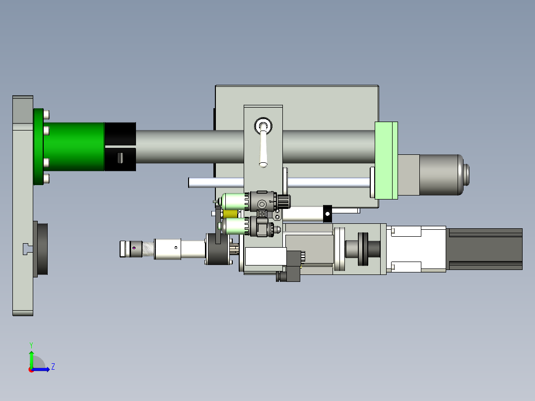 伺服拧紧机三维左视图