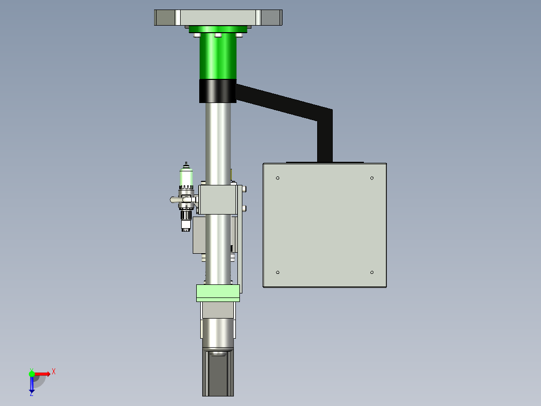 伺服拧紧机三维俯视图
