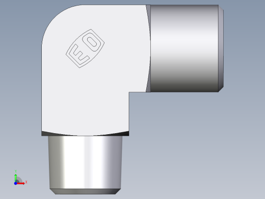 卡套式工业通用硬管接头EO_Male_stud_elbow_WE06LRCFX前视缩略图
