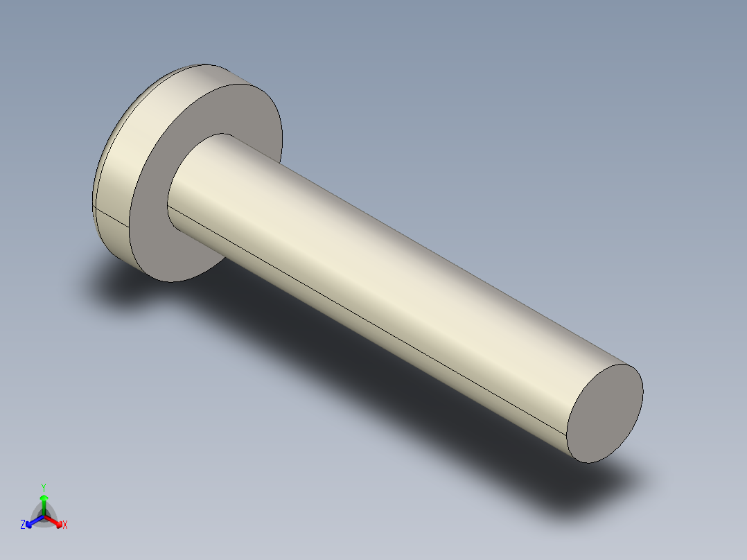 螺丝 M2.5 十字盘头-M2.5 x 13 Screw head.STEP主视图