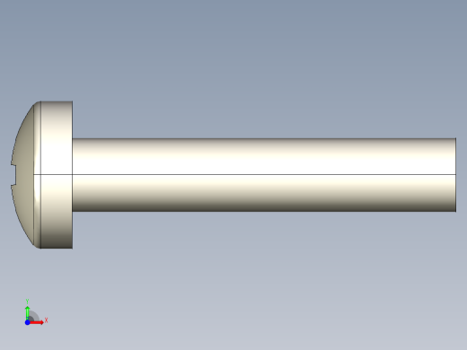 螺丝 M2.5 十字盘头-M2.5 x 13 Screw head.STEP前视缩略图