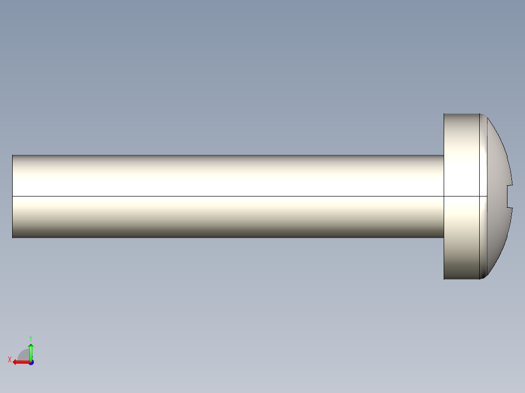 螺丝 M2.5 十字盘头-M2.5 x 13 Screw head.STEP后视图