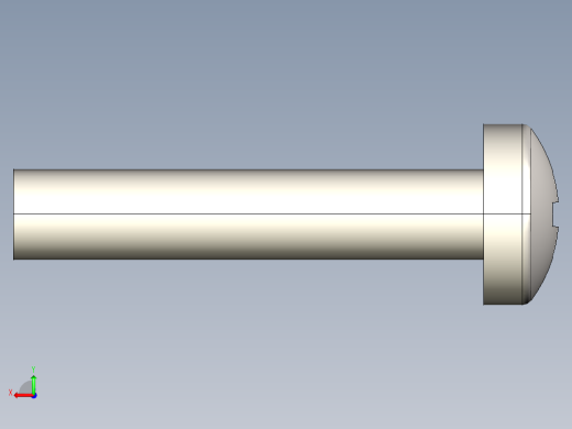 螺丝 M2.5 十字盘头-M2.5 x 13 Screw head.STEP后视缩略图