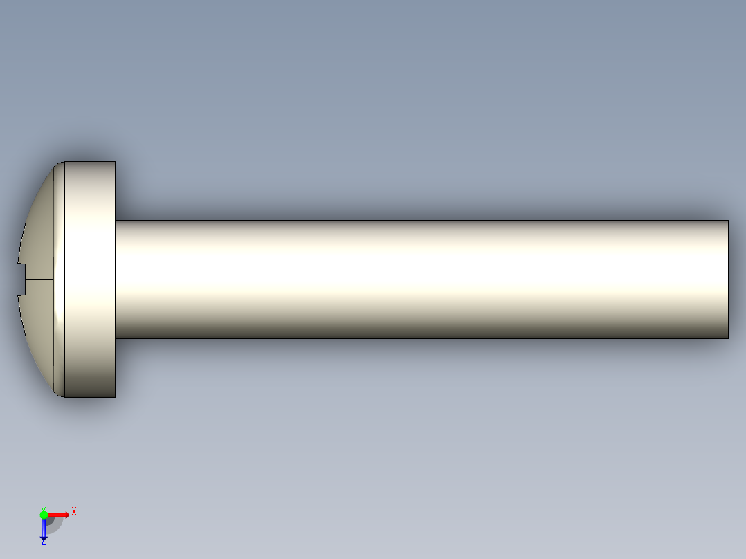 螺丝 M2.5 十字盘头-M2.5 x 13 Screw head.STEP俯视图