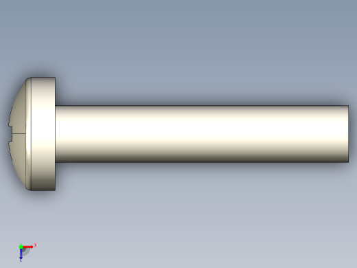 螺丝 M2.5 十字盘头-M2.5 x 13 Screw head.STEP俯视缩略图