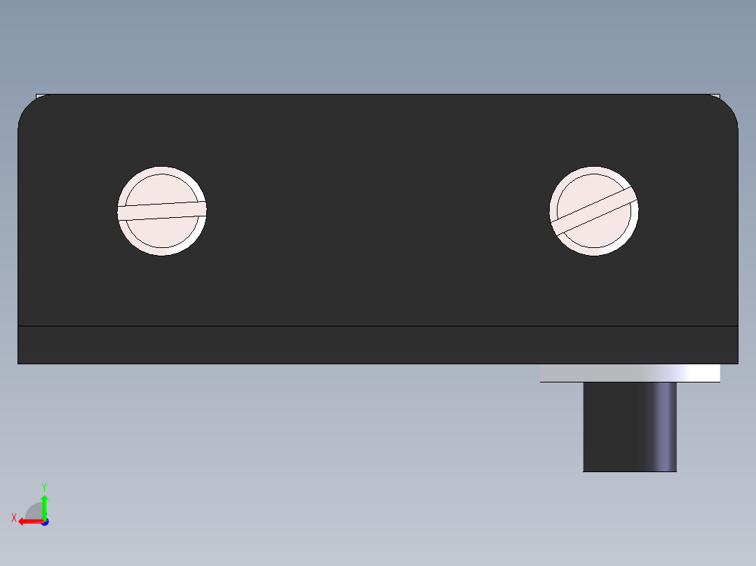 玻璃铰链后视图