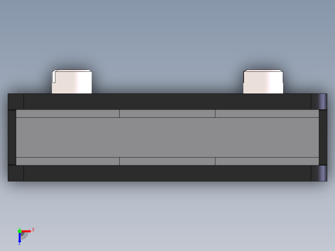 玻璃铰链俯视图