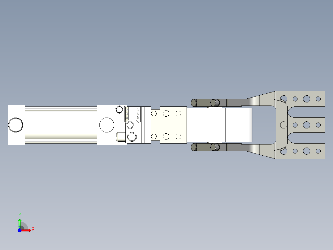 德克斯TUNKERS气缸数模K2 63 AS A10_A11_A12前视图