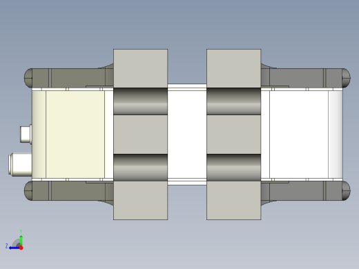 德克斯TUNKERS气缸数模K2 63 AS A10_A11_A12右视缩略图