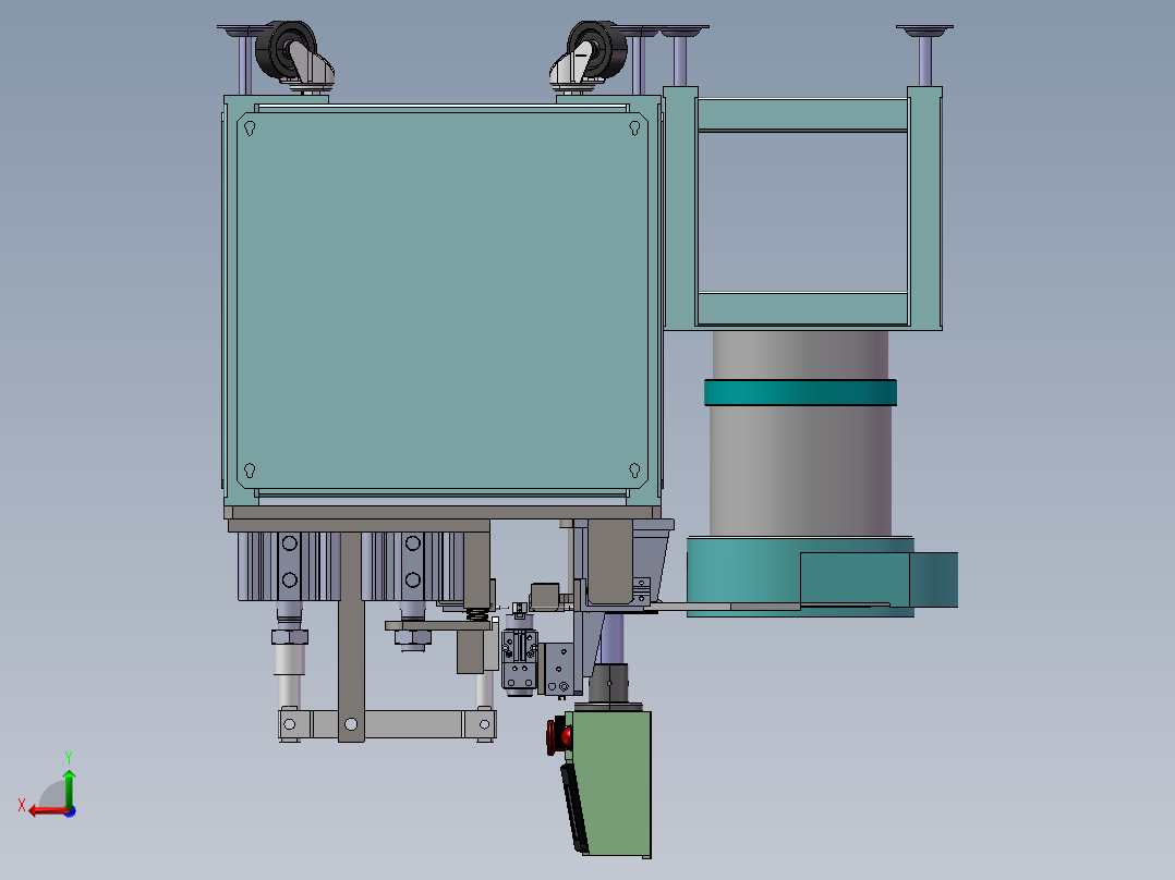 小芯轴自动折弯机sw18可编辑后视图