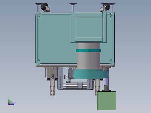 小芯轴自动折弯机sw18可编辑左视缩略图