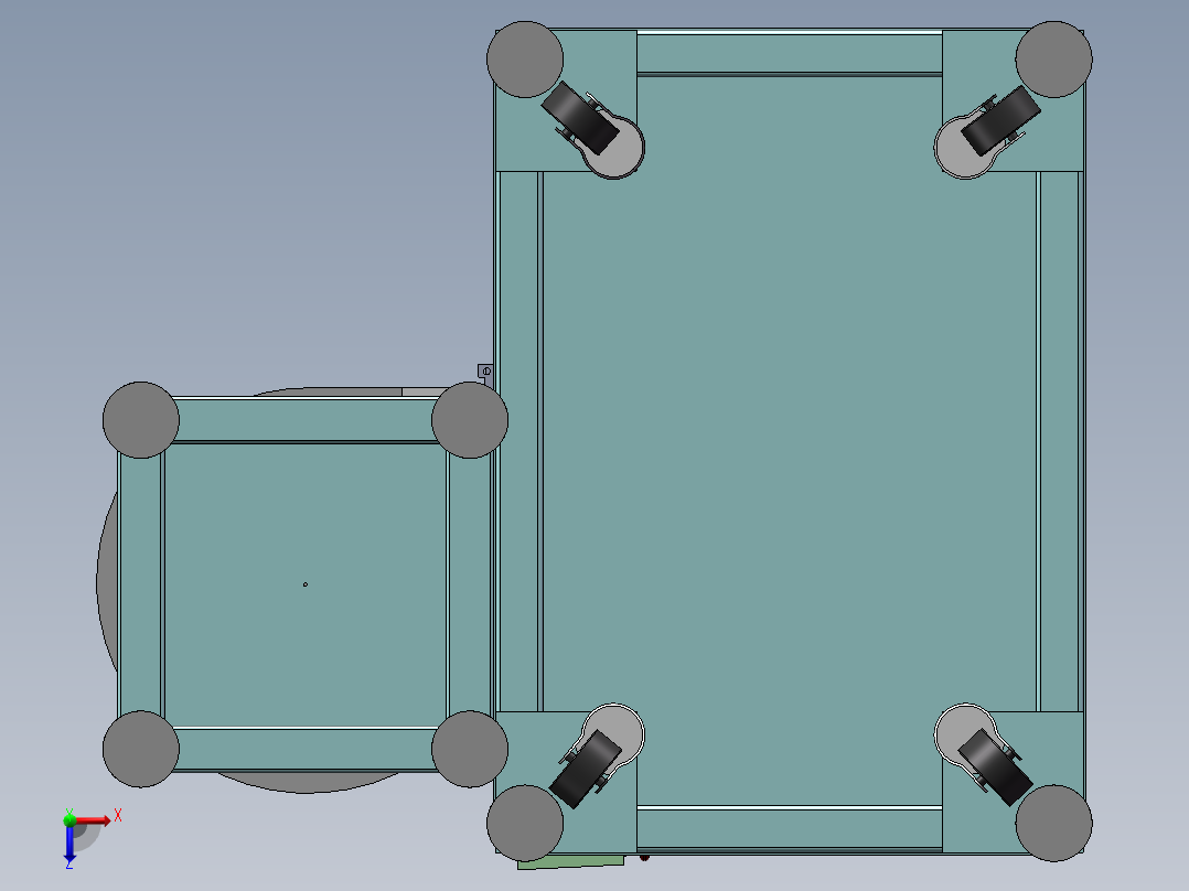 小芯轴自动折弯机sw18可编辑俯视图