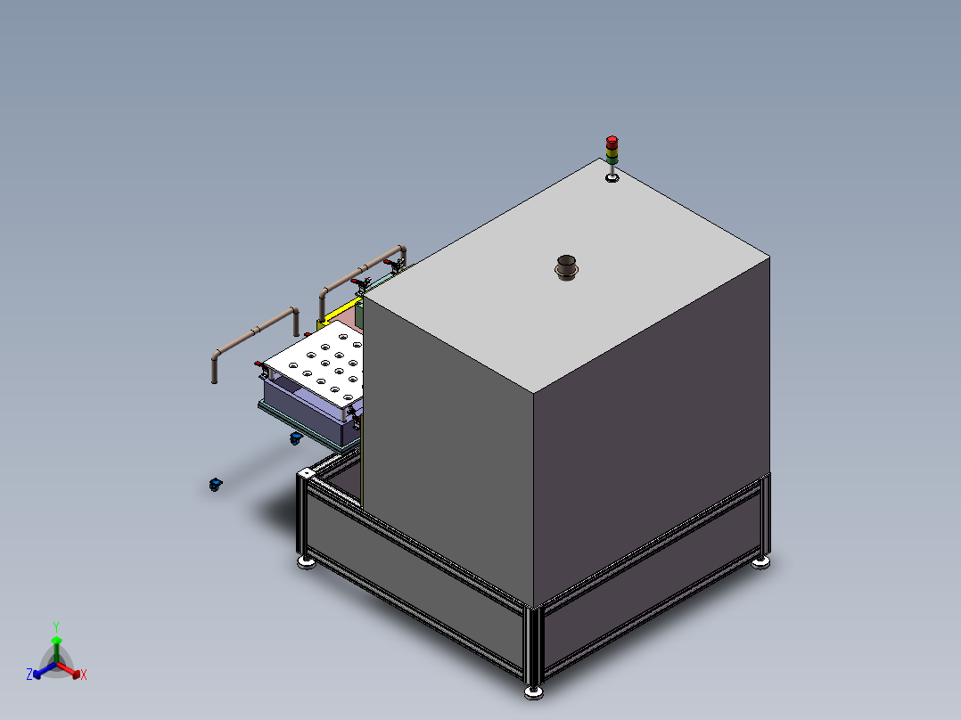 激光焊接机设备sw17可编辑正等轴测图