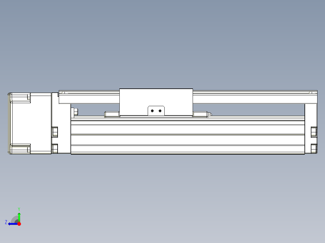 TPA-KNR-86E-1610C-L100A1-ML-P40-N3线性模块铝制底座右视图
