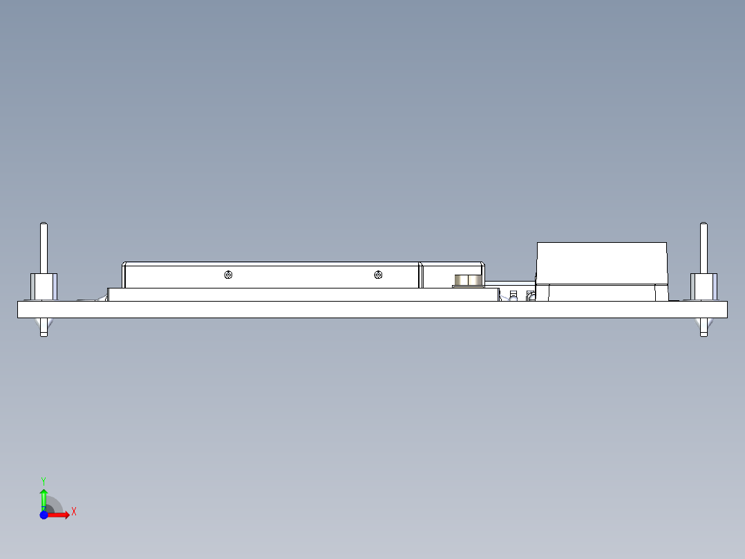 电子印刷电路板前视图