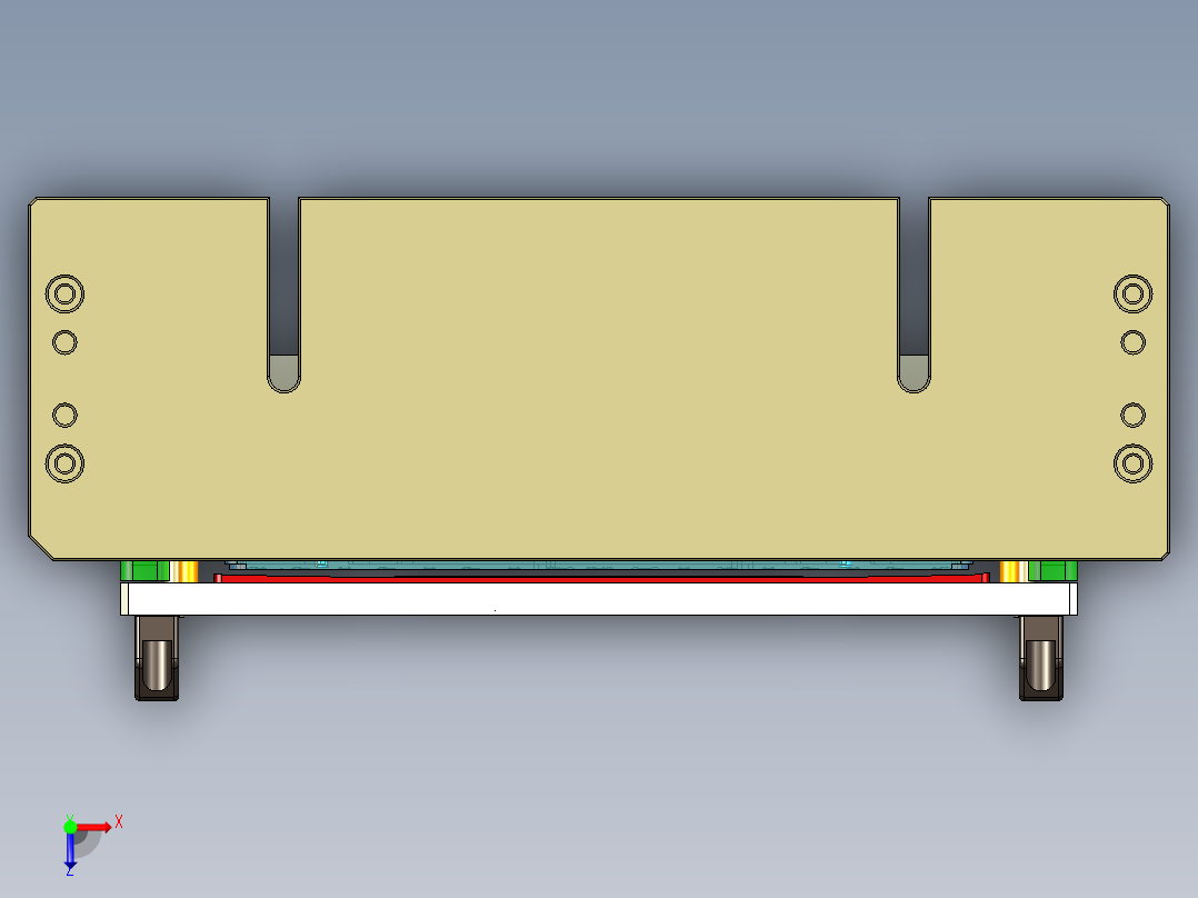 X1-A-笔记本CNC工装夹具三维模型CNC4-200727俯视图