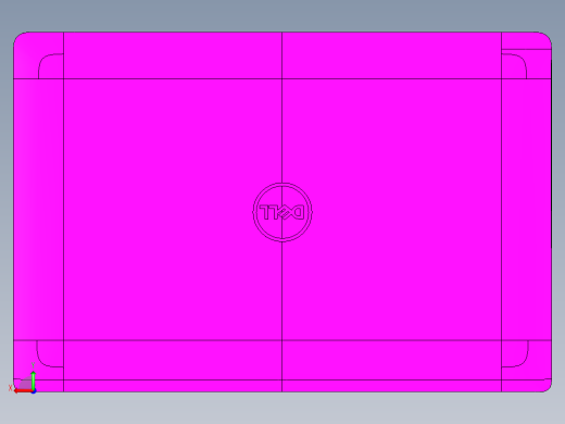 轻薄笔记本外壳铣墙高UG编程程序模型后视缩略图