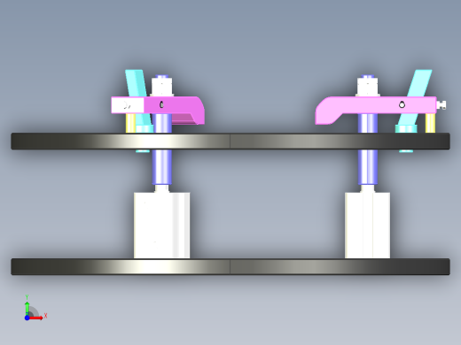 Fixture-599 步进式带式夹紧器工装夹具前视缩略图