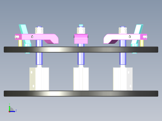 Fixture-599 步进式带式夹紧器工装夹具左视缩略图